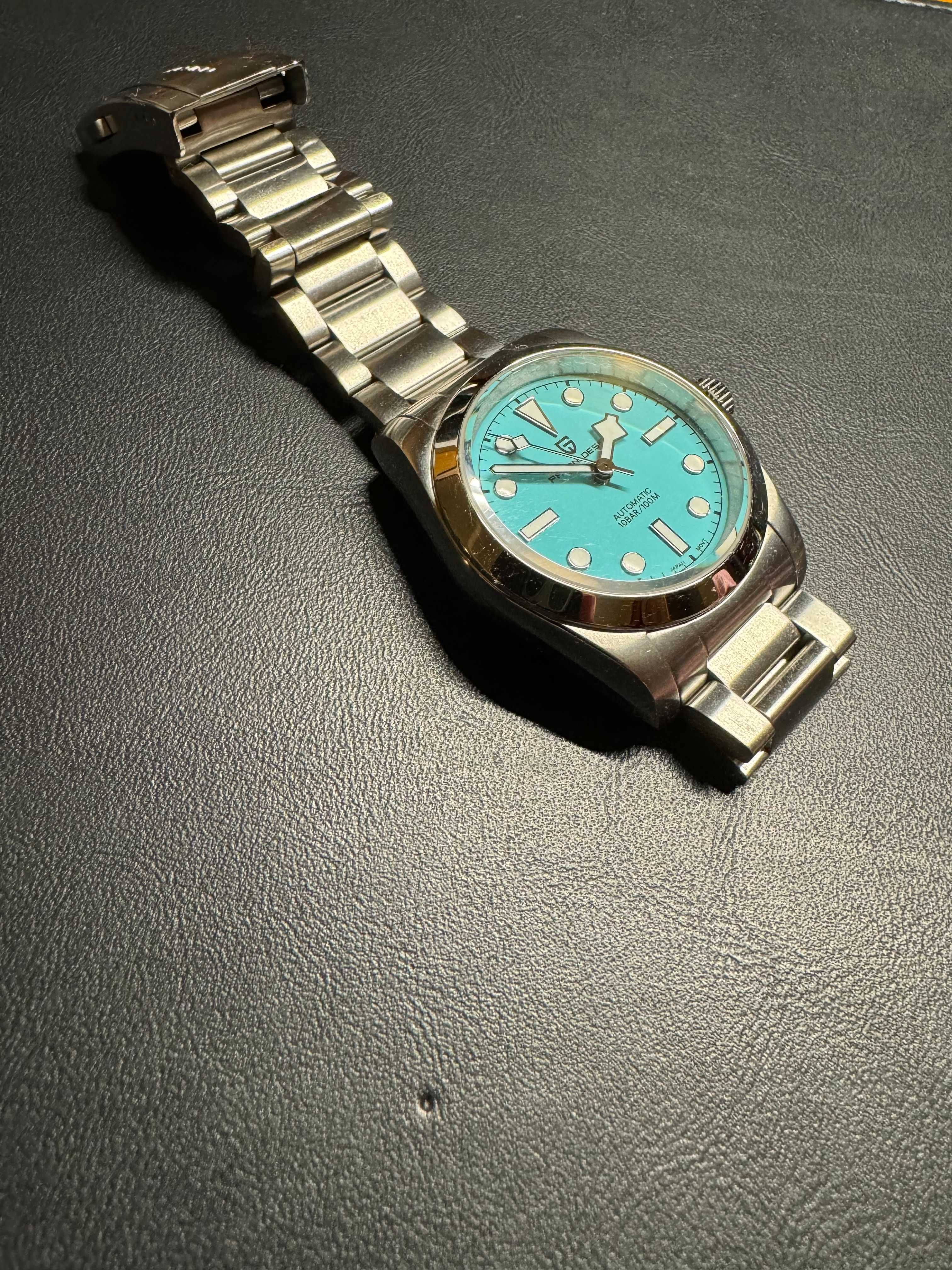 Relógio Automático Azul com Movimento SEIKO NH35A