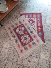 Chodnik dywanik kilim z wełny lata 70