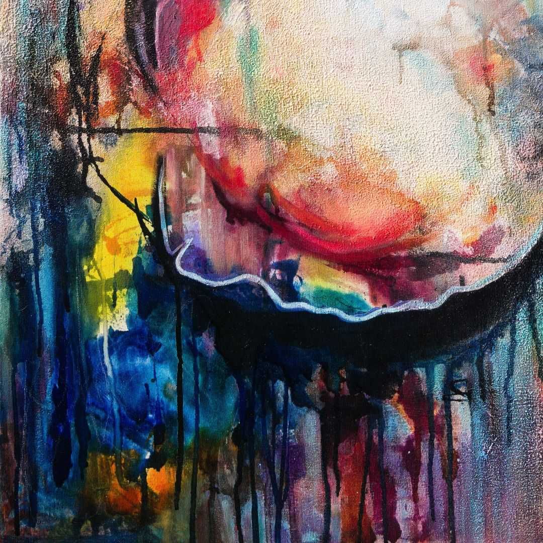 Obraz abstrakcyjny „Abundance”, 80×60 cm