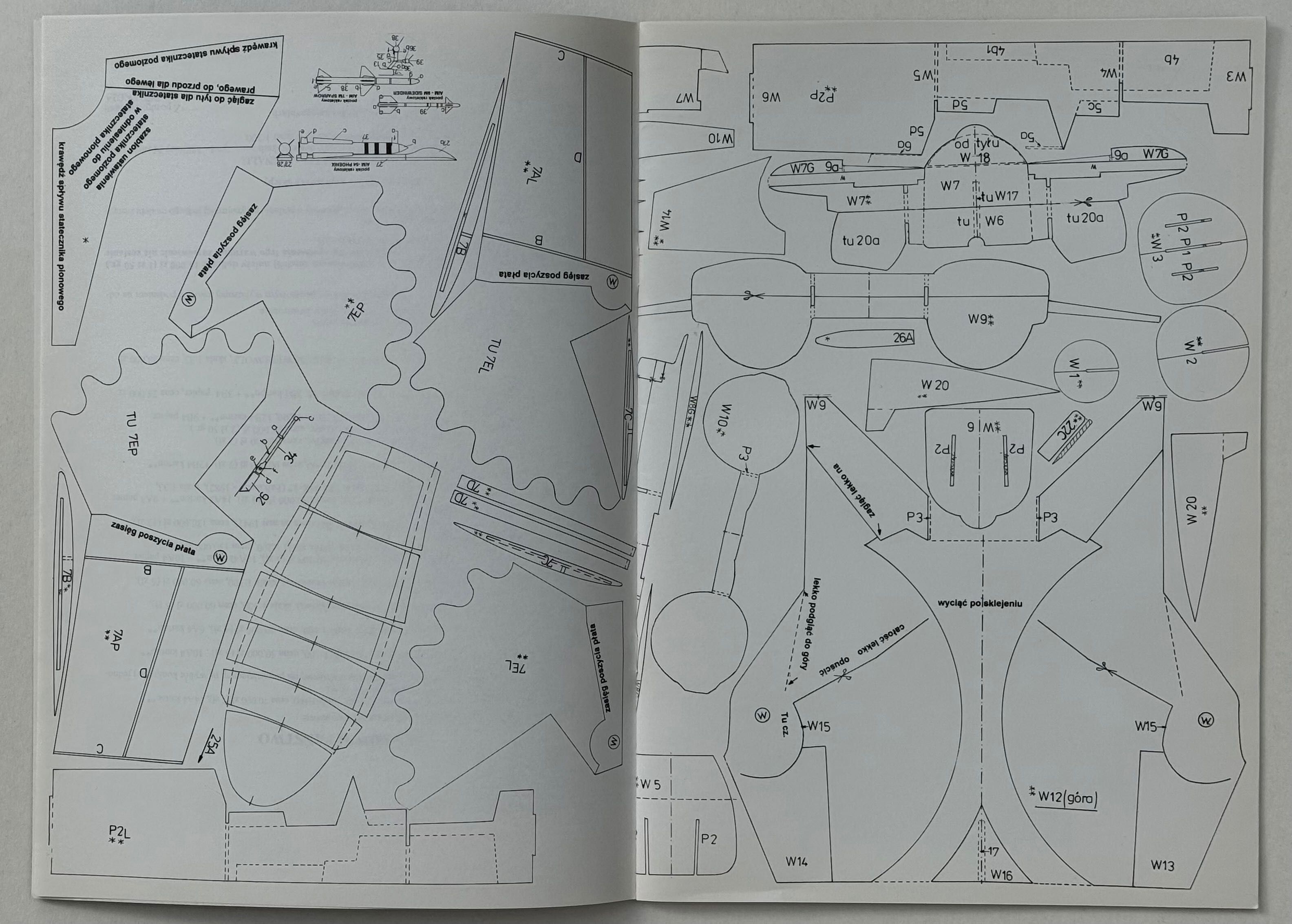 Model Kartonowy Arsenał F-14 Tomcat 1:33