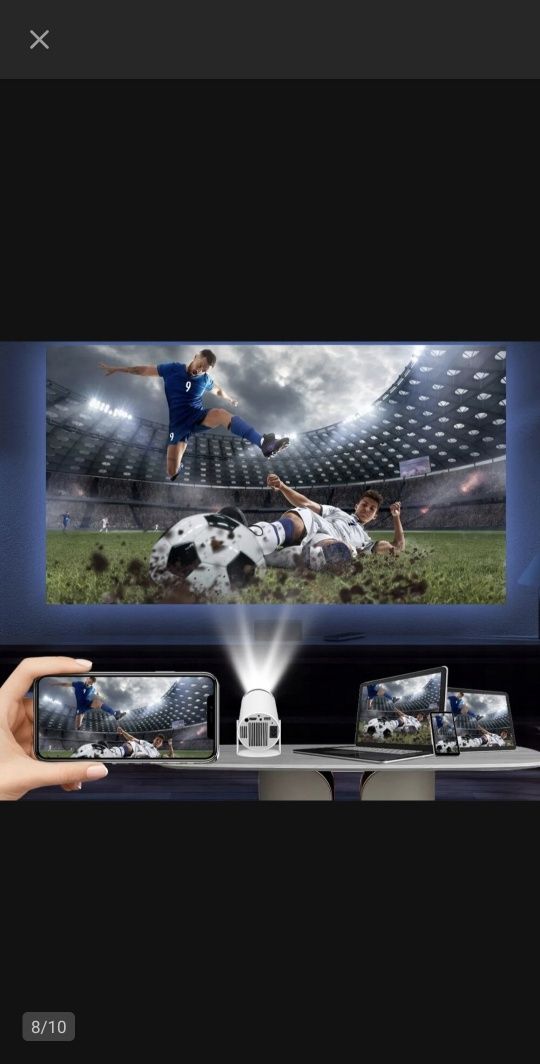 HY300 PRO Projektor Smart Rzutnik Android WIFI FullHD 4K Netflix