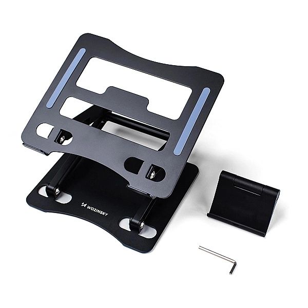 Podstawka pod laptopa Wozinsky WRS-CPY75DSB aluminiowa + Gratis! podst