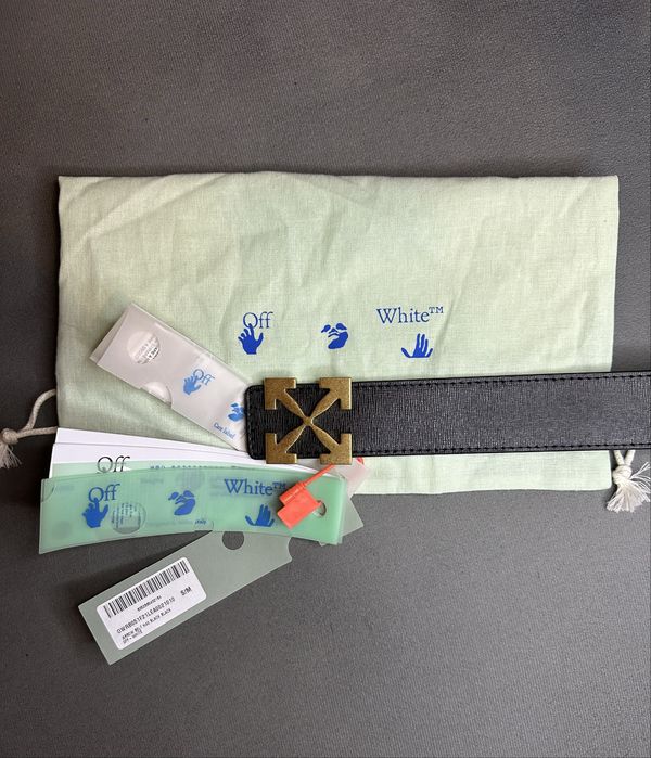 Nowy oryginalny pasek Off-White arrow damski S/M