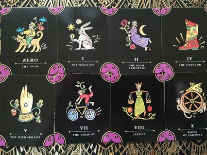 Caixa Tarot baralho + tapete + livrete instruções 88 páginas NOVO SELA