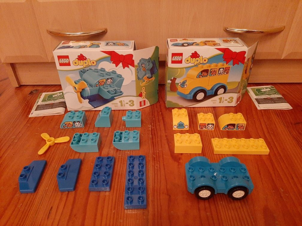 Lego Duplo Mój pierwszy samolot 10849 i Mój pierwszy autobus 10851