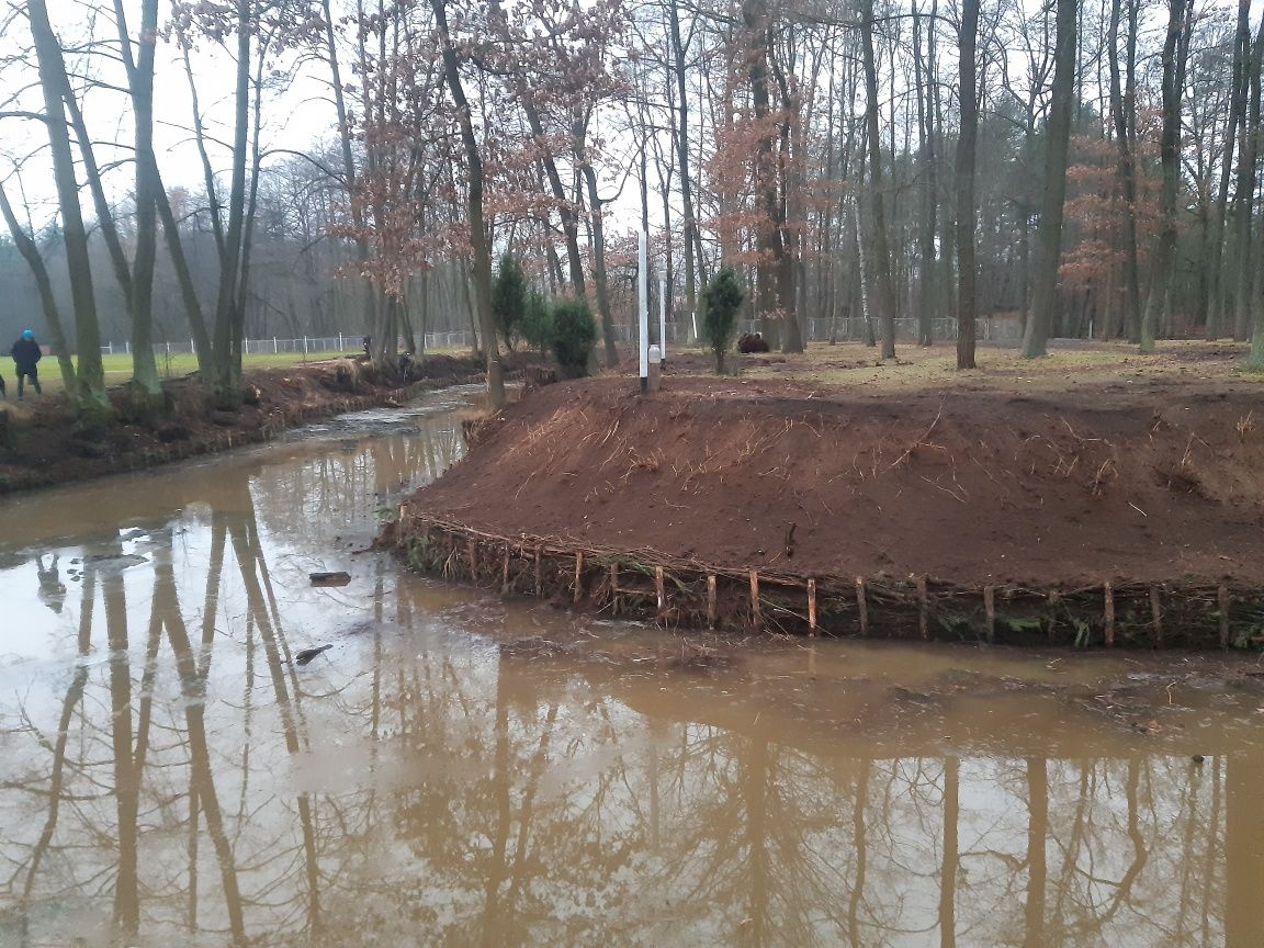 Faszynowanie stawów rzek i rowów;oczyszczanie stawu melioracja ;