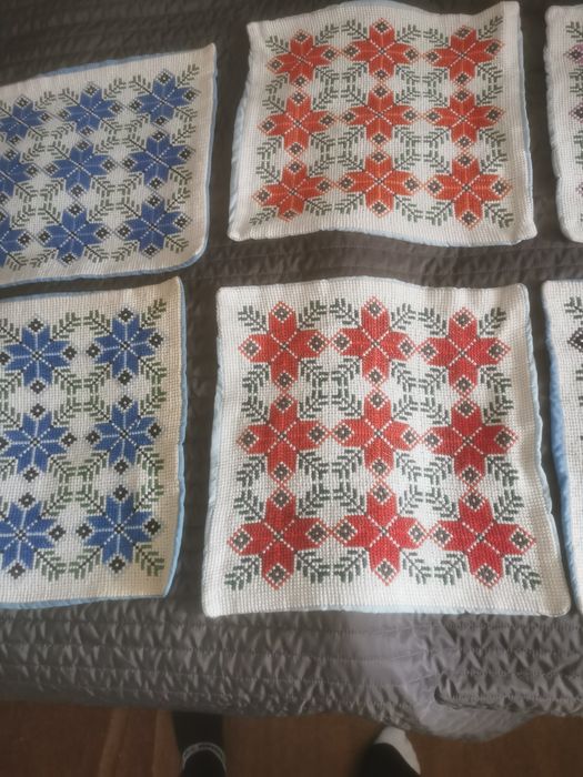 Poszewki chawtowane ręcznie robione 4szt