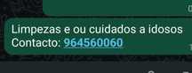 Faço limpezas e/ou assistência e cuidados a idosos
