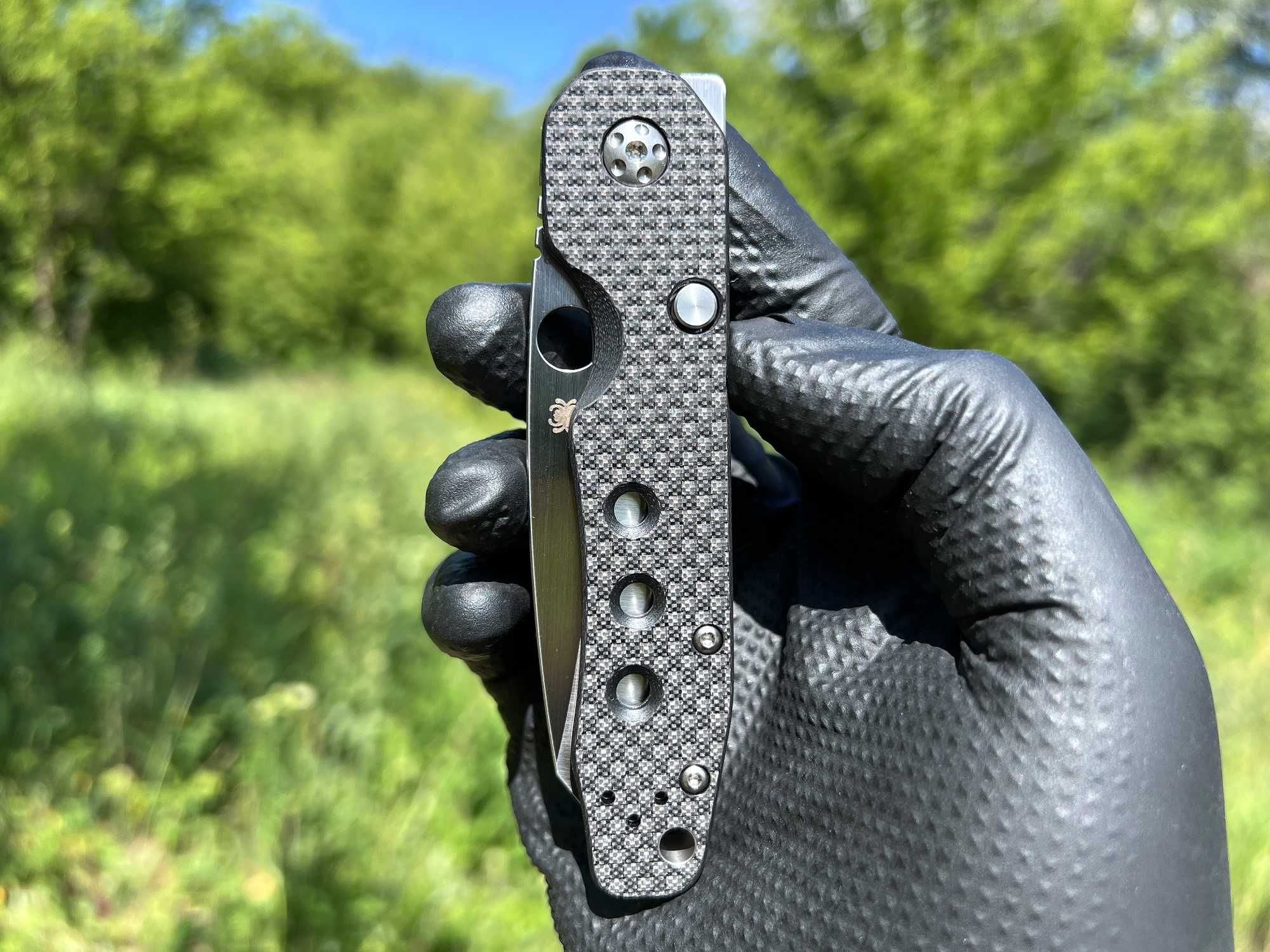 Складний ніж Spyderco Smock Compression Lock Carbon Fiber/G10 CPM S30V