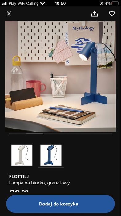 Lampki lampka biurkowa stolowa flottilj