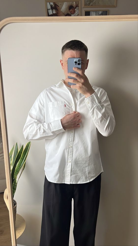 Оригінал !Чоловіча біла сорочка Levi’s Standard Fit