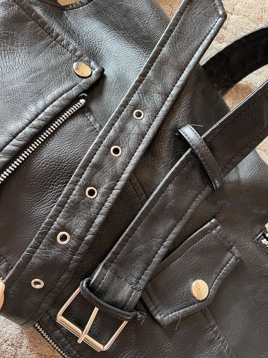 Кожаный сарафан очень крутой хс размер