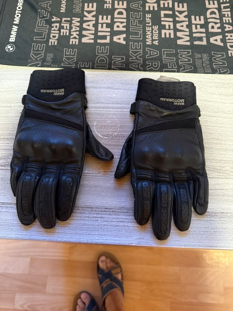 Rękawiczki motocyklowe BMW skórzane