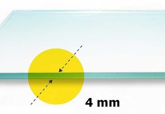Szyba do kominka kominkowa żaroodporna na wymiar 4mm, wysyłka w 24h
