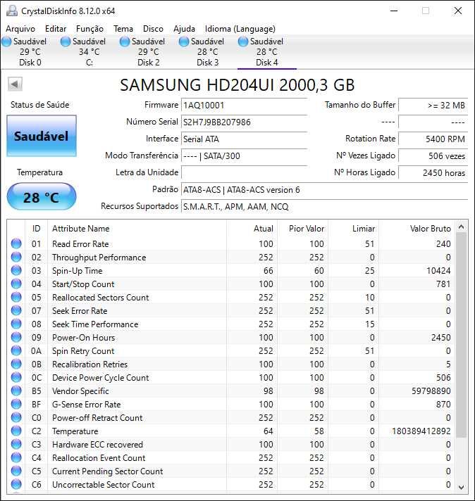 Discos HDD 3.5" 2TB Samsung e WD