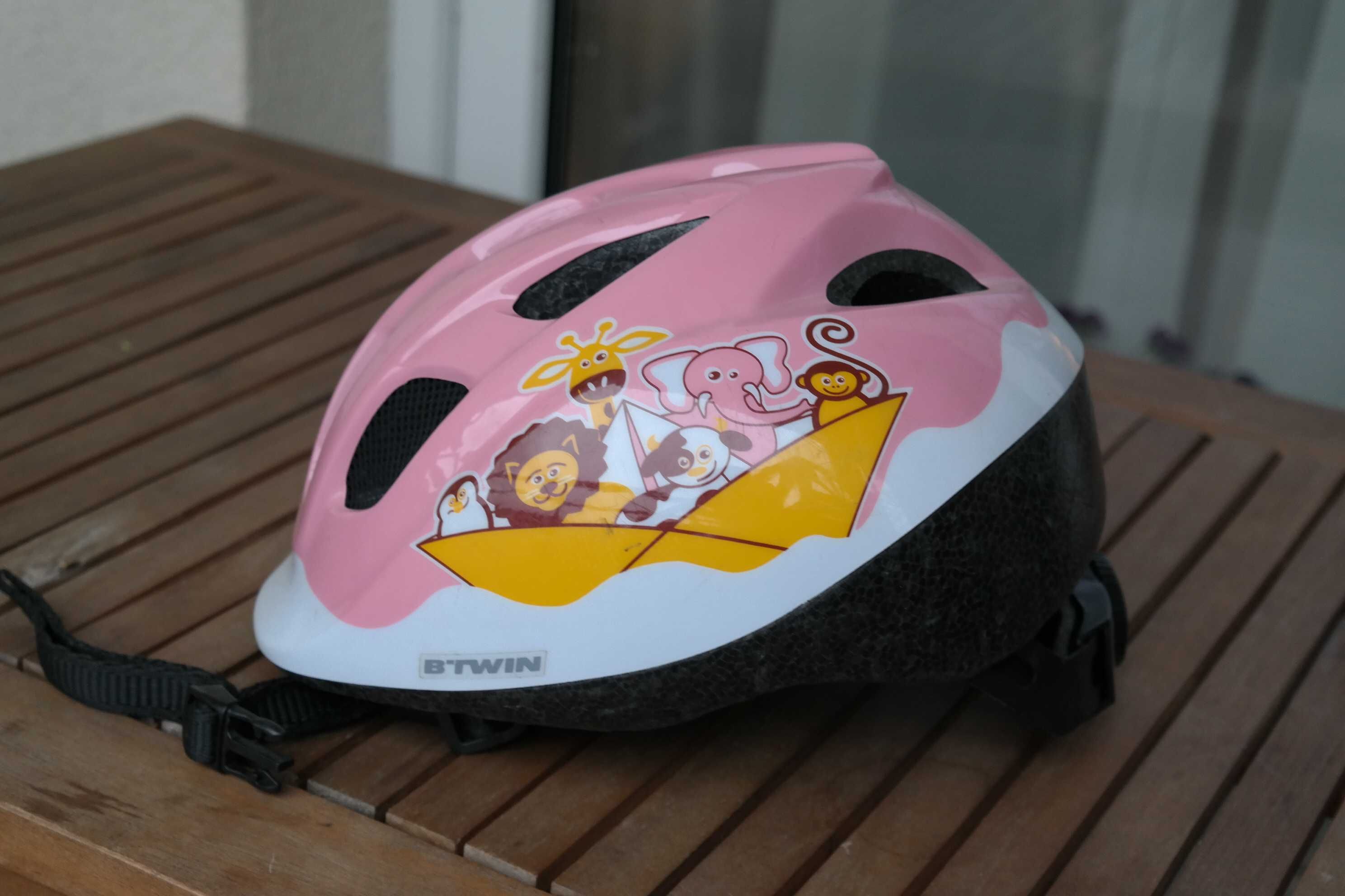 Kask dziecięcy B Twin Baby H Pink 46 - 53cm dziewczęcy 3 - 6 lat W-wa