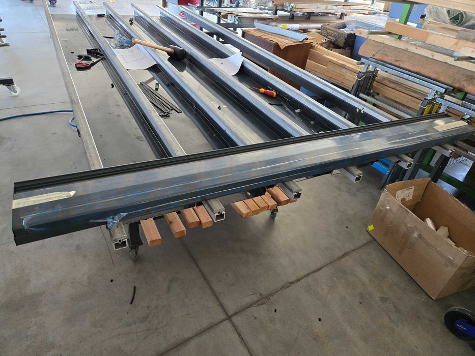 NOWE okno ALUMINIOWE 132 x 162 kolor antracyt 7016 Cortizo i 125 x 265