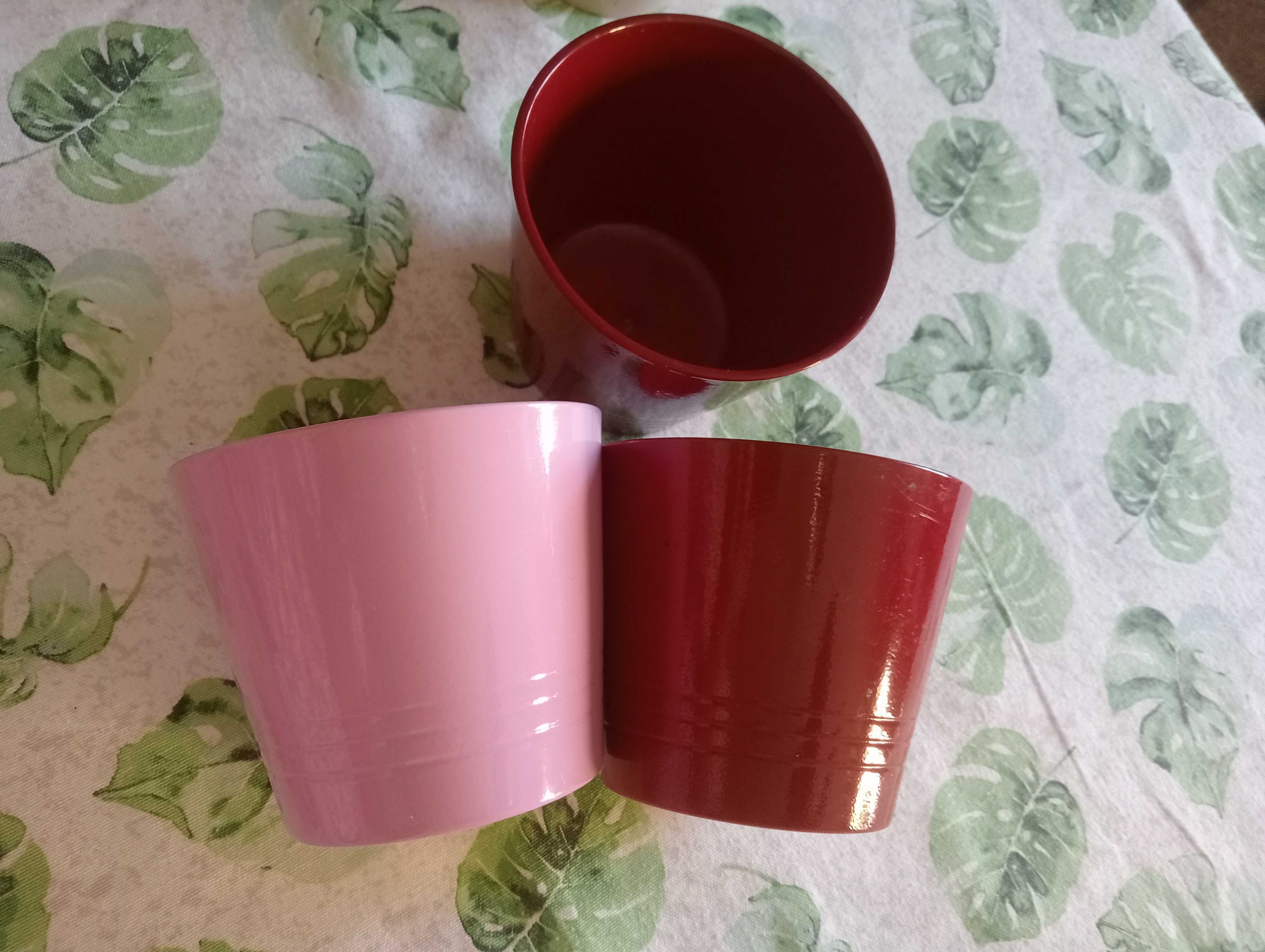 Vasos cerâmica, lote de 9 vasos