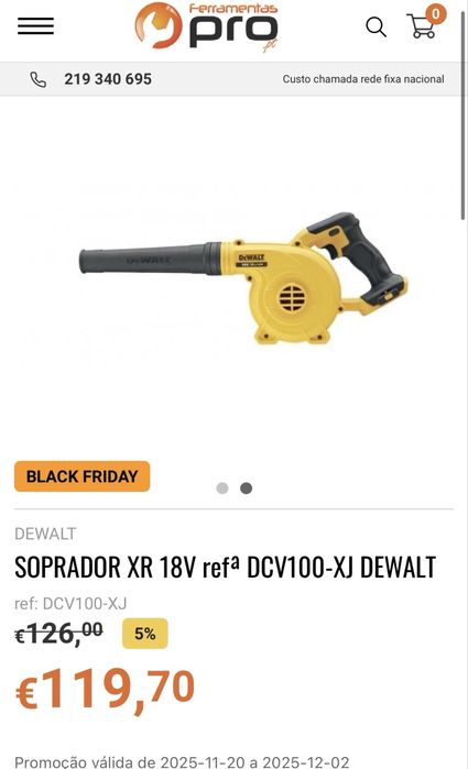 DeWalt XR DCV100
