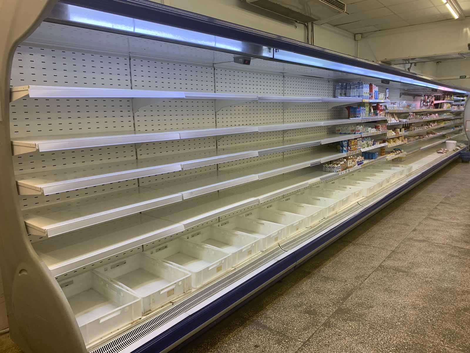 Холодильные регалы, горки, регали холодильні под выносной холод БУ