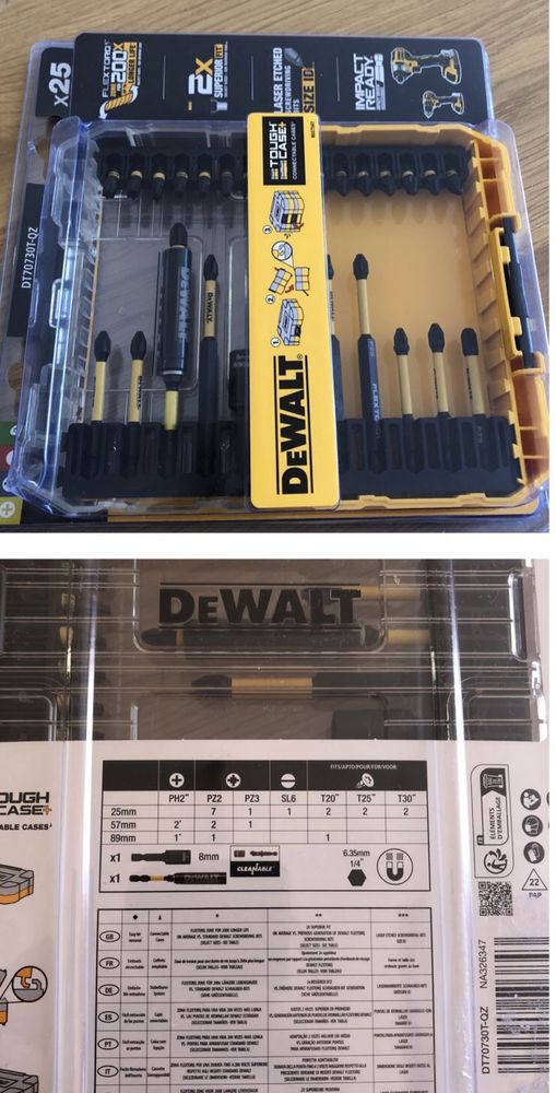 Набір біти,свердла ударні на шуруповерт імпакт Milwaukee,Makita,Dewalt