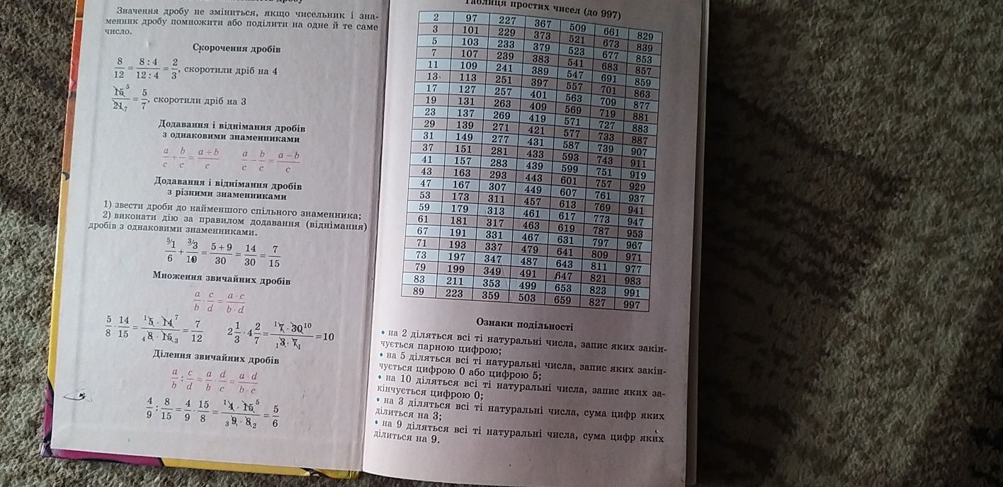 Книга математика 6 клас