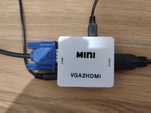 Konwerter Adapter Przejściówka z VGA D-SUB na HDMI + dźwięk audio USB