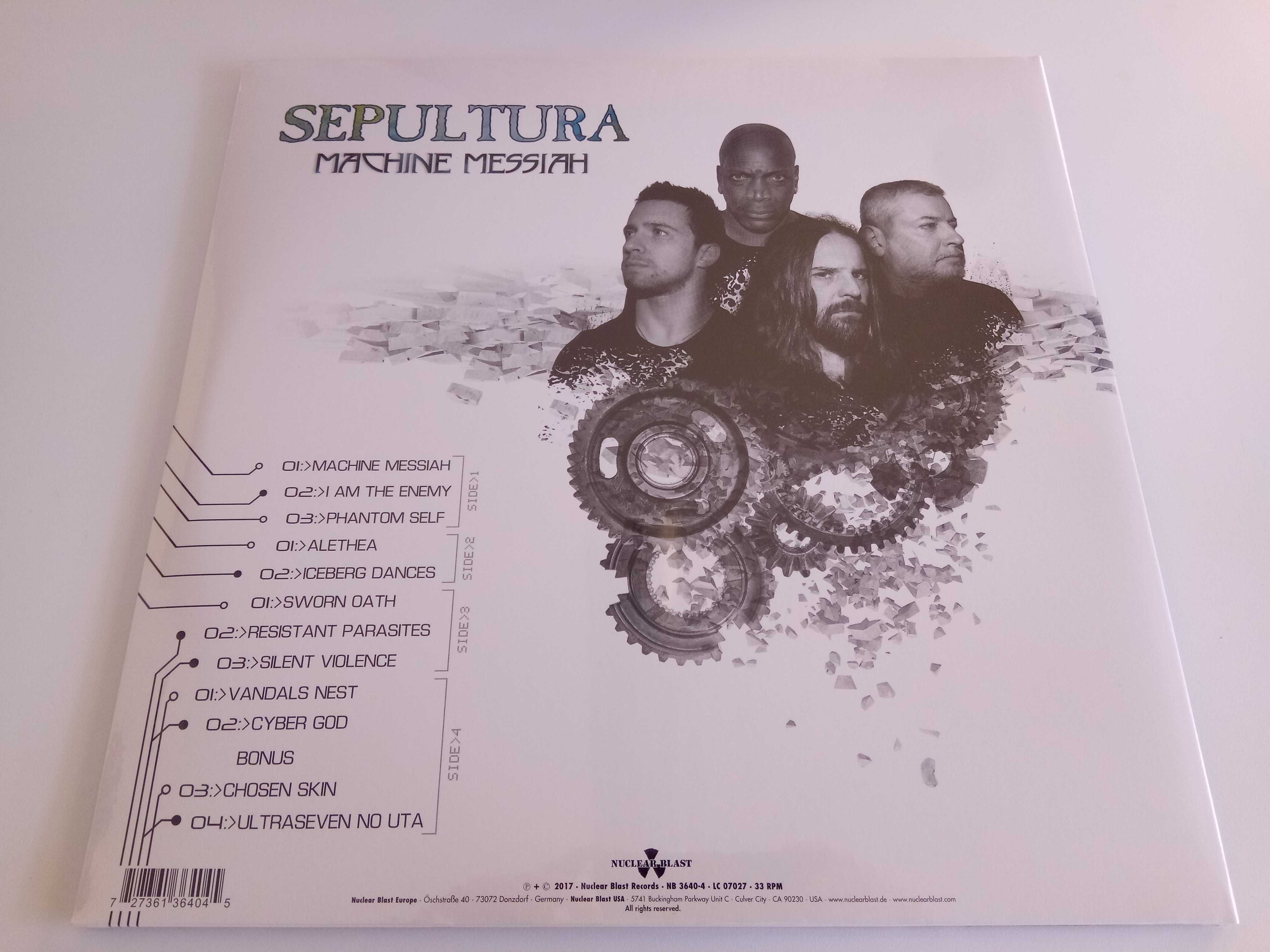 Disco Picture Disc Vinil 2LP Sepultura – Machine Messiah Novo Selado