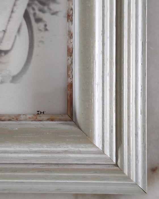 Quadro crianças moldura madeira