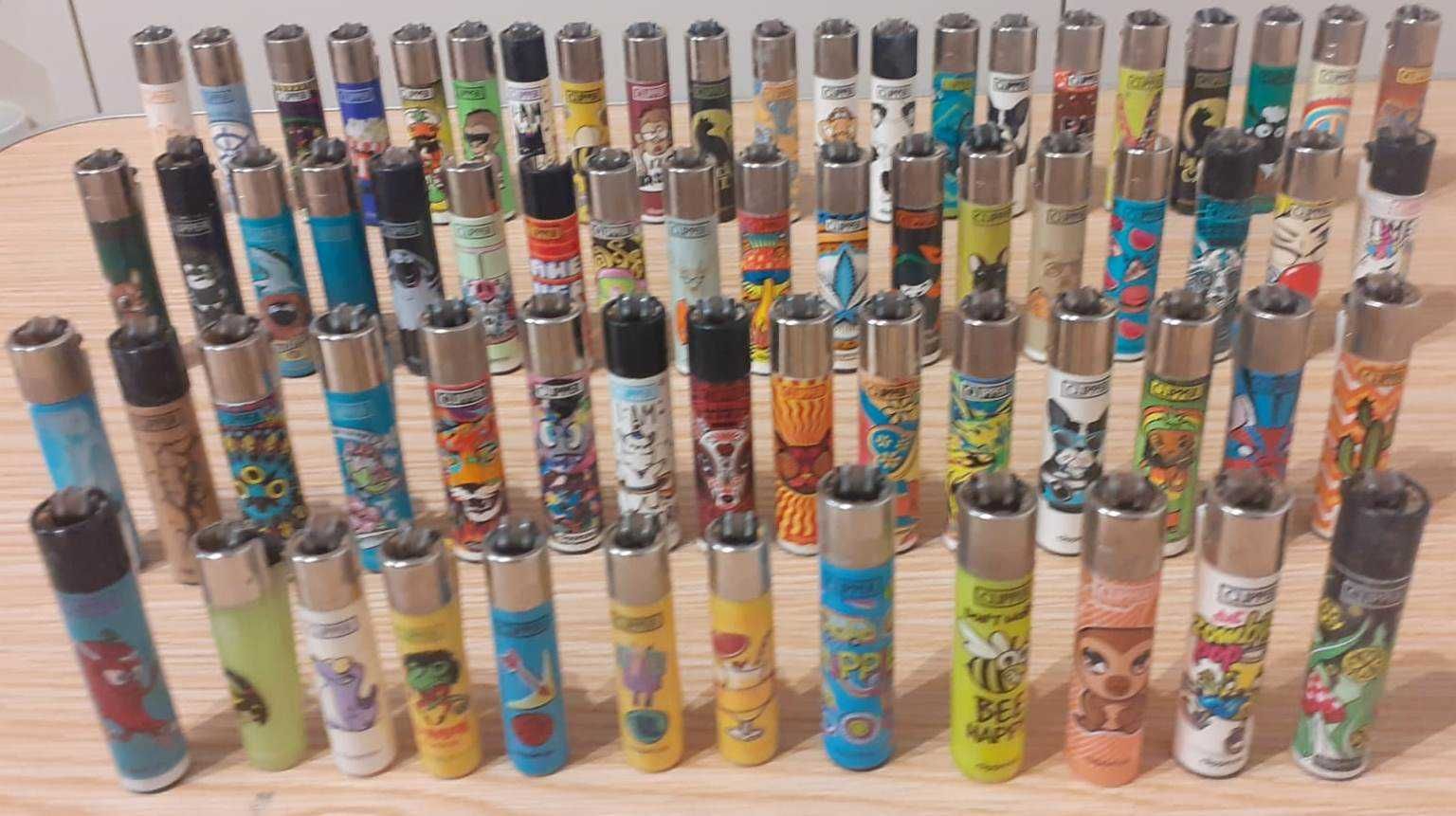 Isqueiros de coleção 204 da Clipper e 71 Bic