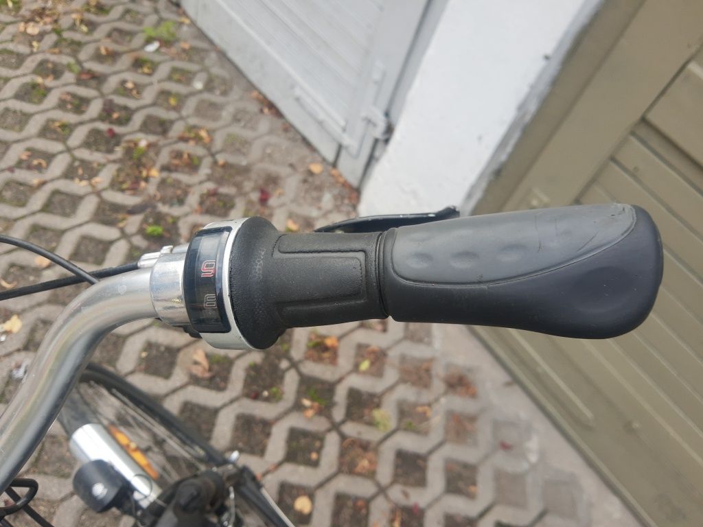 Rower miejski męski Raleigh 9 biegów w piaście i motion duży