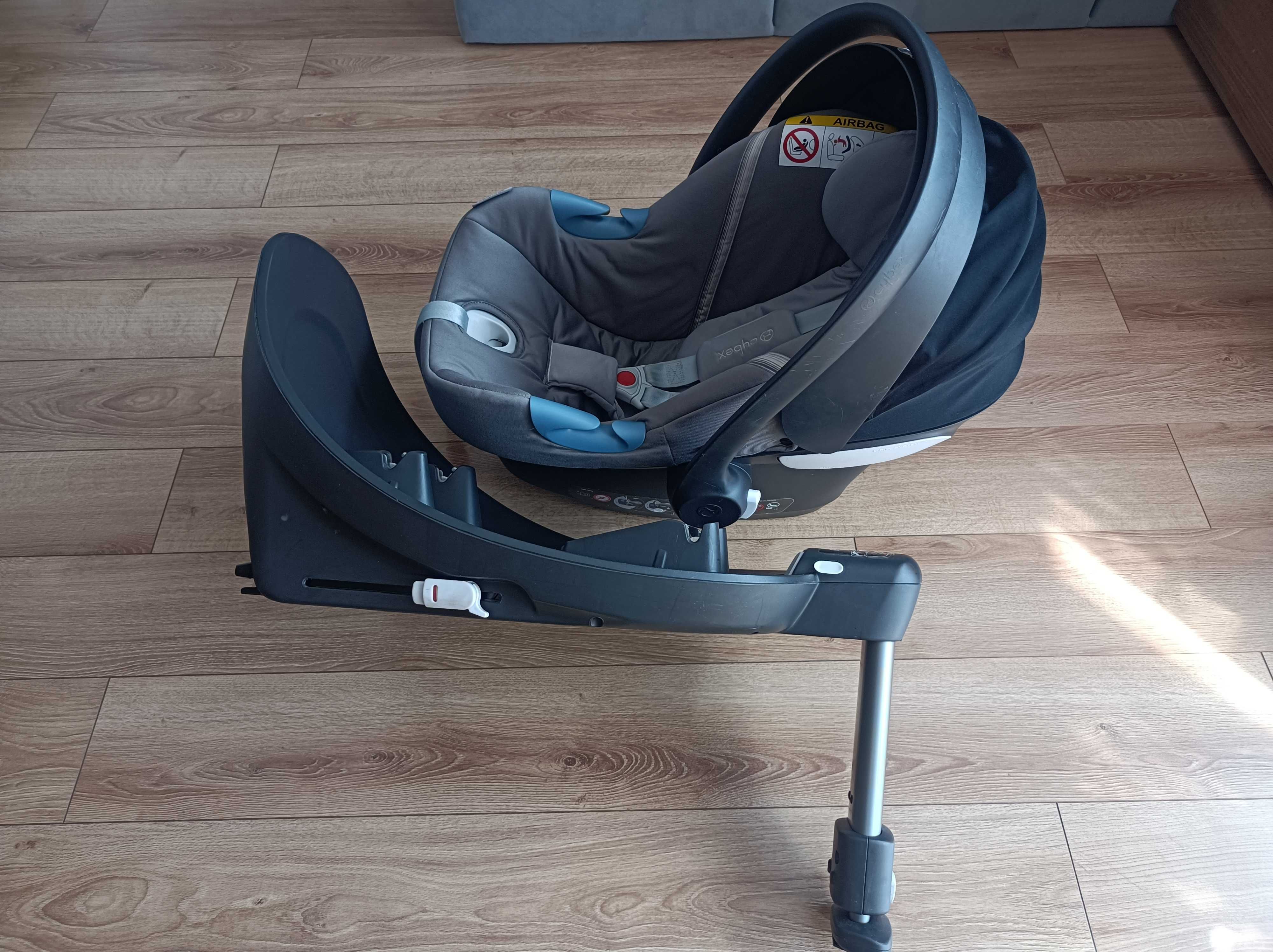Fotelik z bazą - Cybex Aton M + Baza M Isofix (gratis śpiworek 0+)