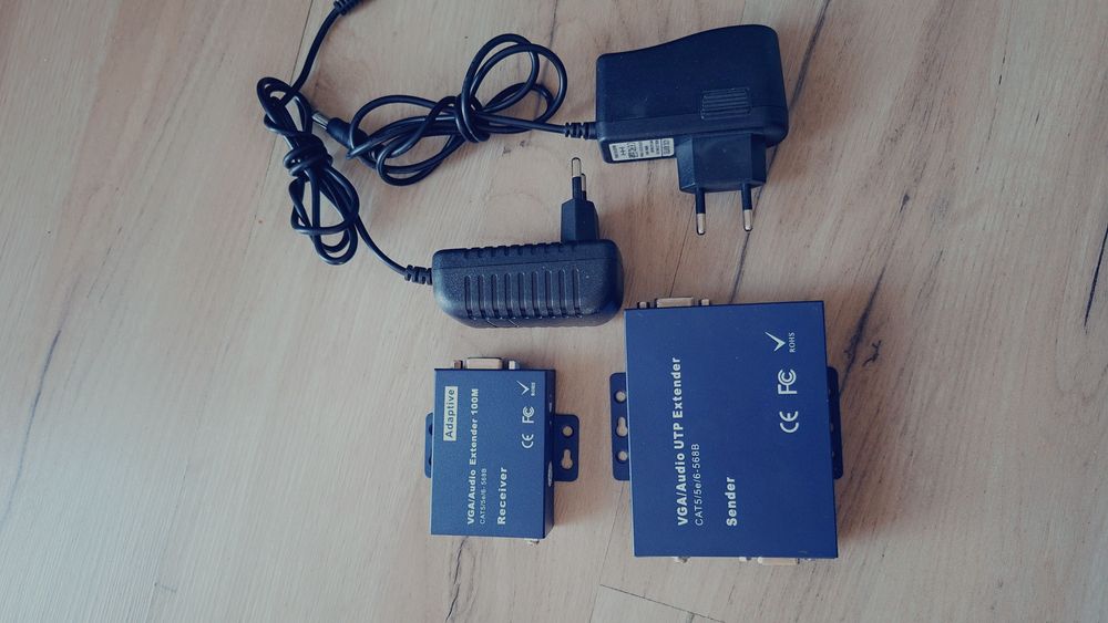 Extender vga przez utp Przedłużacz vga