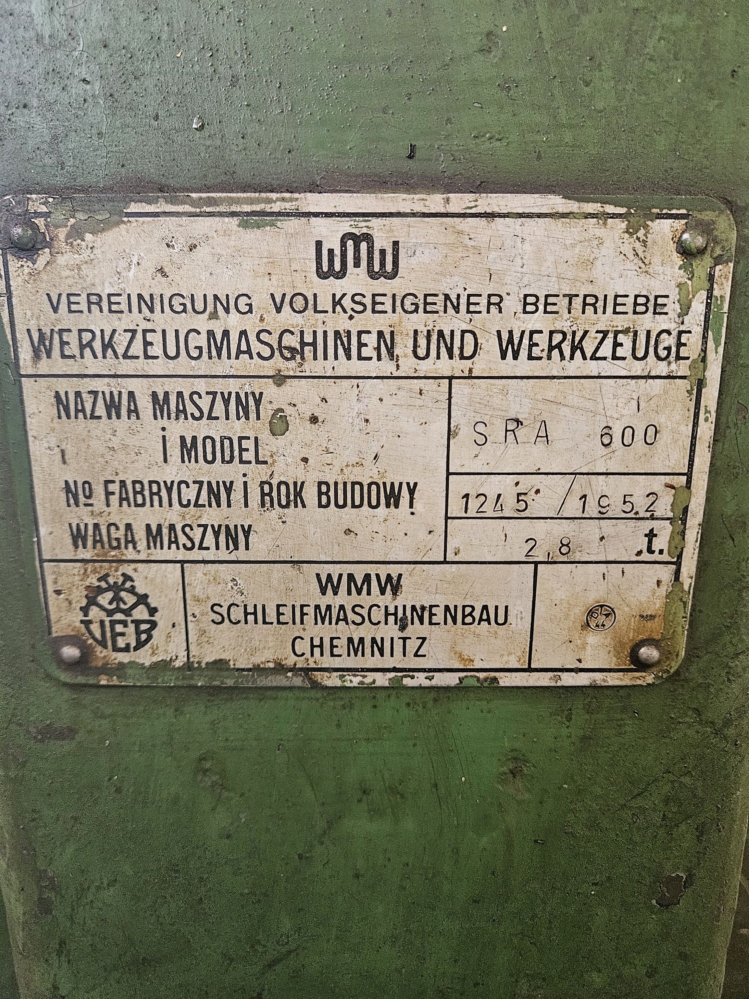 Szlifierka do szlifowania rur wałów wałków