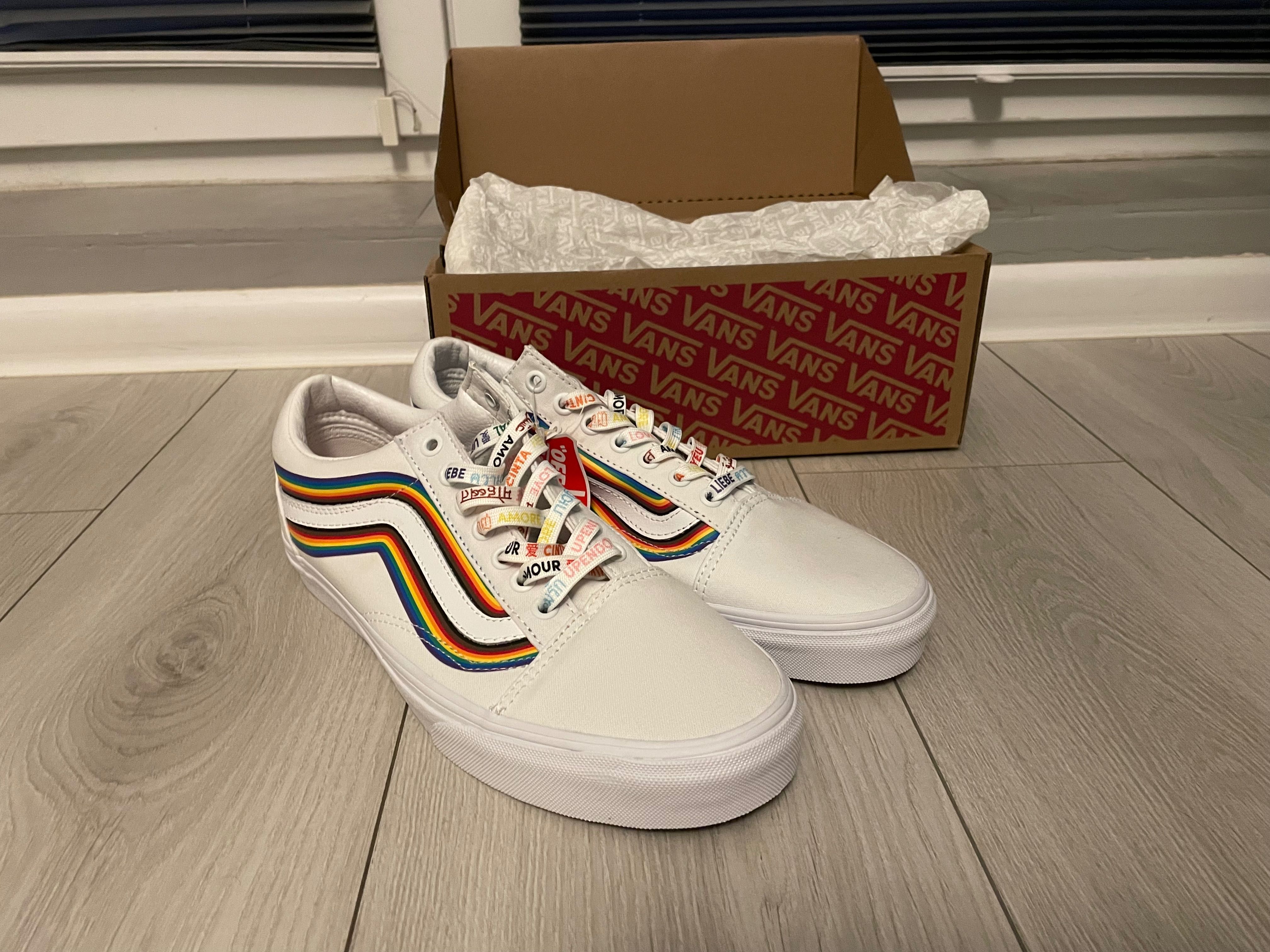 Buty Vans OLD SKOOL (pride) white/true white