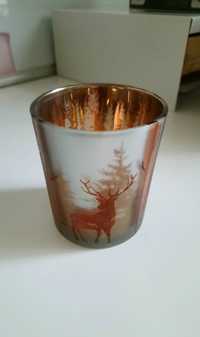 świecznik tealight z jeleniem