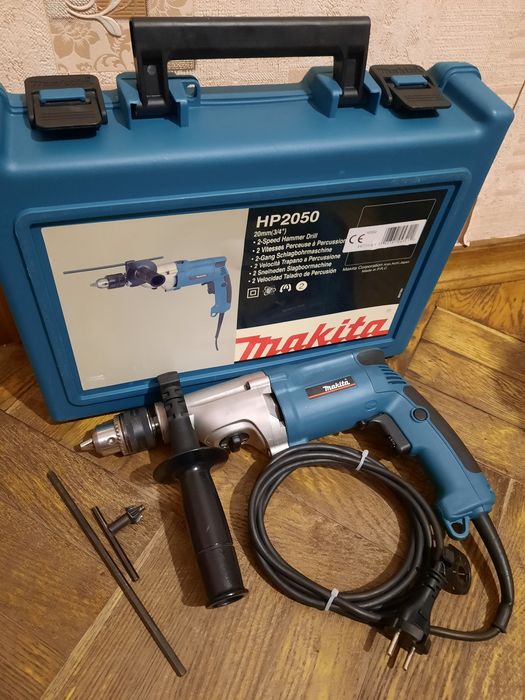 Оригінал!!Дрель ударна двухшвидкісна Makita HP 2050,720вт