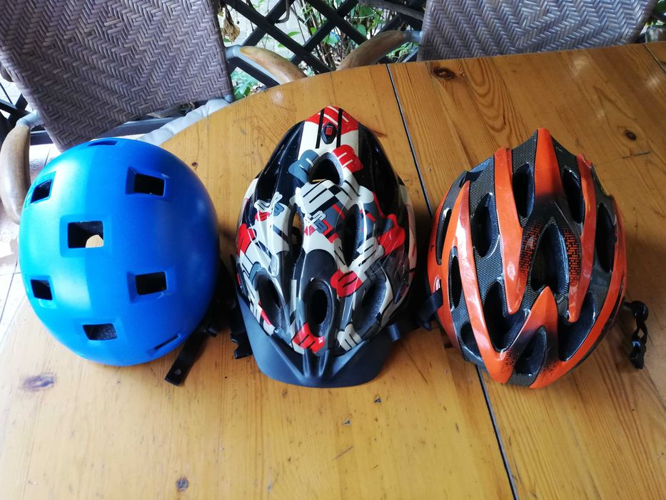 PAKIET 3 x kask dla dziecka dziecięcy na rower hulajnogę kaski