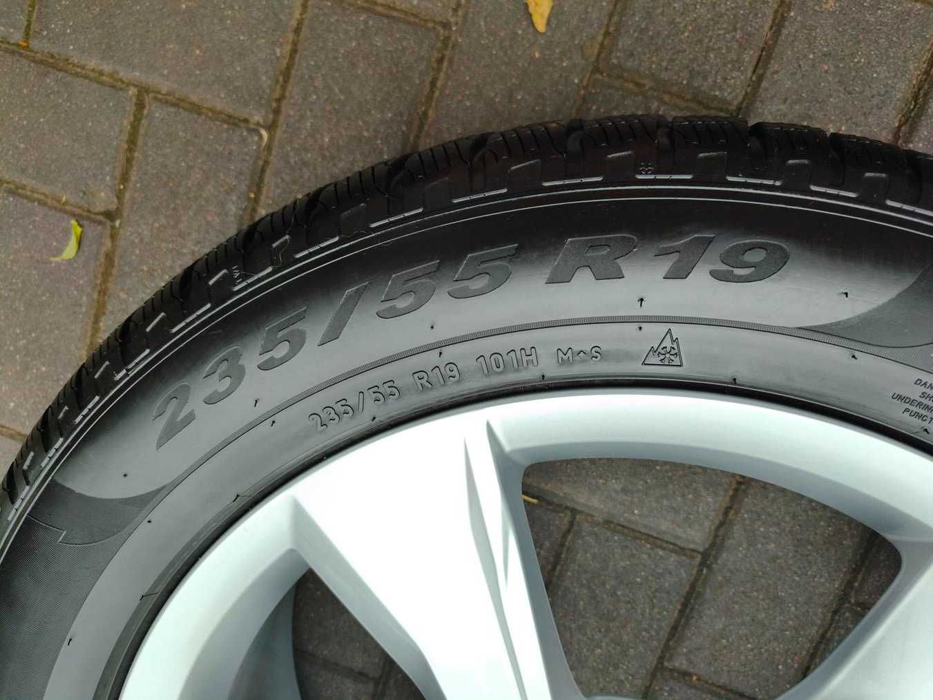 5x112 Koła ALU R19 AUDI Q5 80A ET34 235/55 Pirelli 8mm 2023r Zimowe