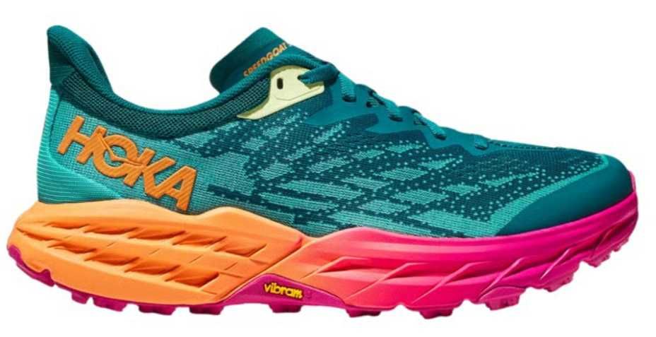 Ténis Sapatilhas Hoka One One Speedgoat 5 Verde Rosa - 38