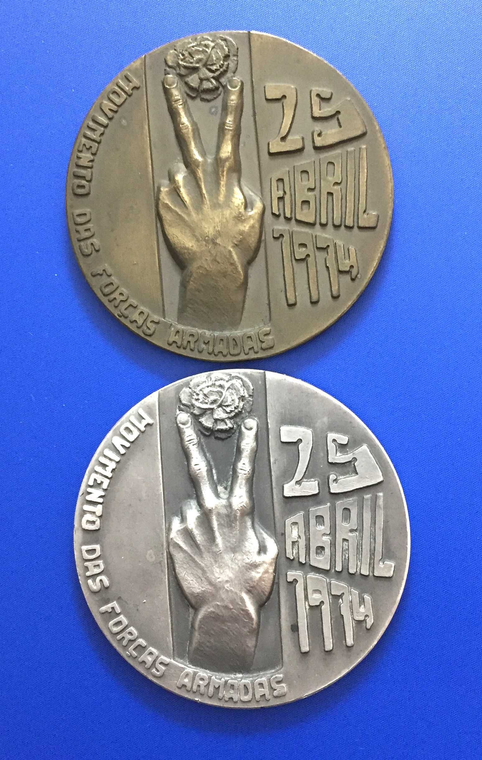 25 Abril 1974, MFA-Movimento Forças Armadas,medalhas-Escultor SALVADOR