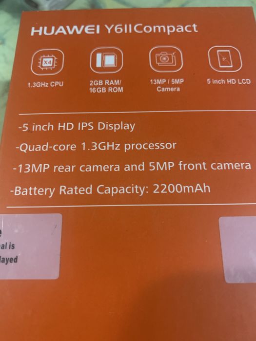 Telemovel huaweI y6II compact