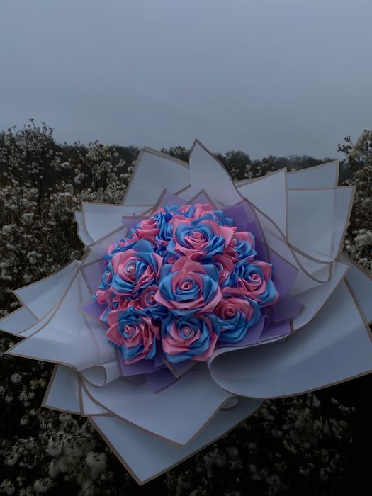 Атласні квіти/ букетики