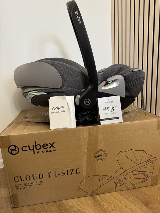 Автокрісло Cybex Platinum Cloud T i-size plus сірий з сіточкою