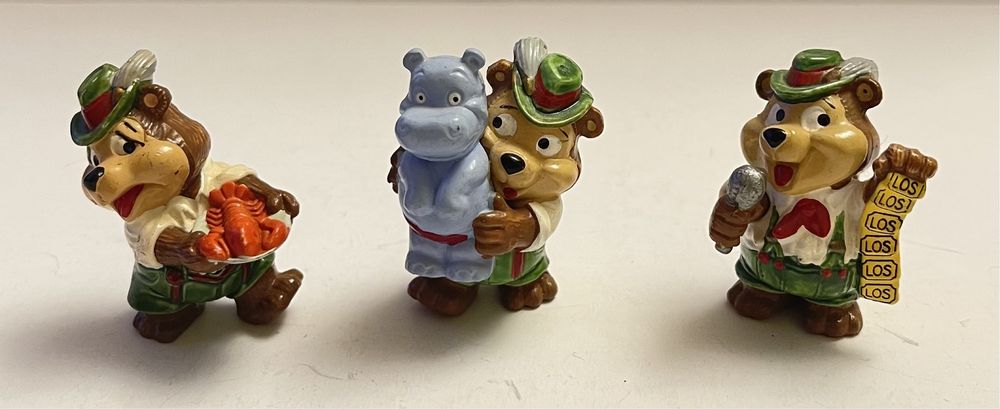 Kinder niespodzianka kolekcja stare figurki misie lata 90 3szt
