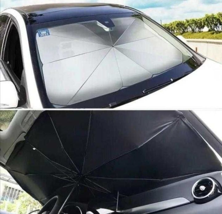 Авто зонт отражатель на лобовое стекло от солнца парасолька вiд сонця
