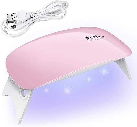 Компактна лампа UV/LED SUN mini для сушіння нігтів на USB, 6 Вт таймер