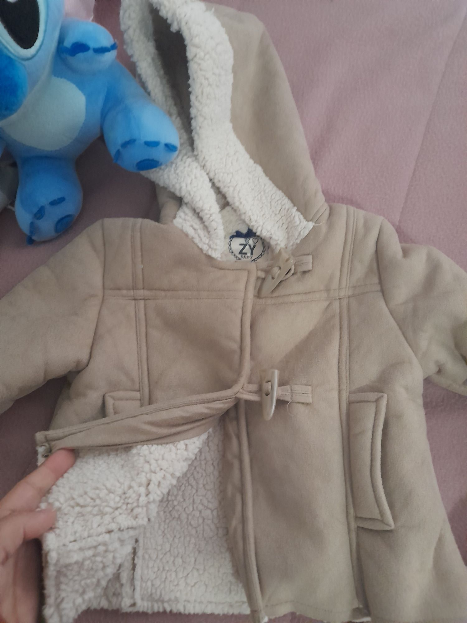 Casaco samarra bebe com pelo