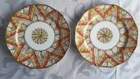 Porcelana pintada à mão Baviera séc XIX, chávenas, pratos, taça