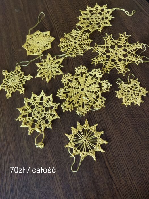 Ozdoby choinkowe szydełkowe